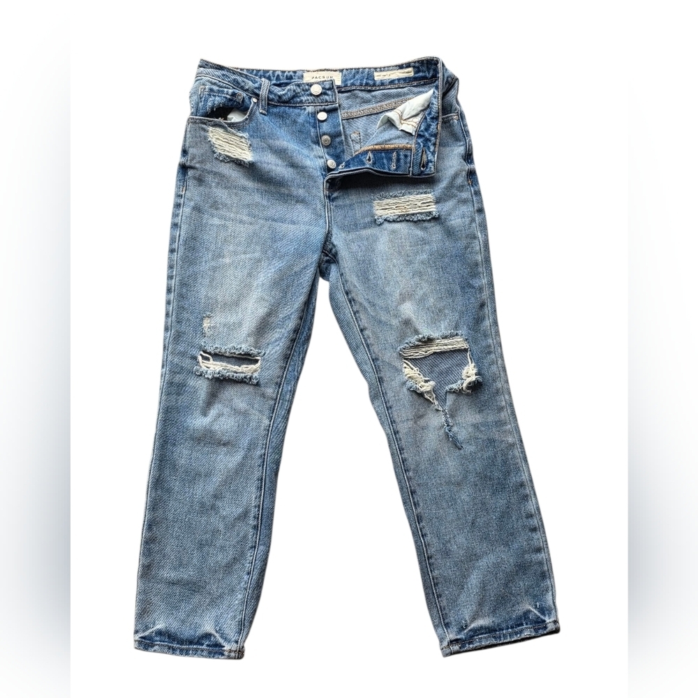 PacSun Distressed Mom Jean With Button Fly Size 27